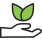 손위에 새싹이 있는 아이콘